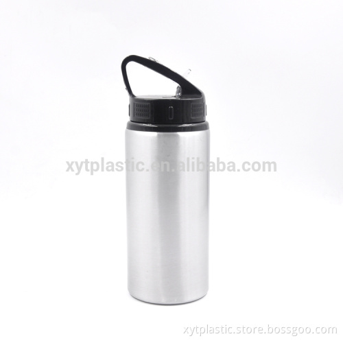 straw metal water bottle good price aluminum metal bottle